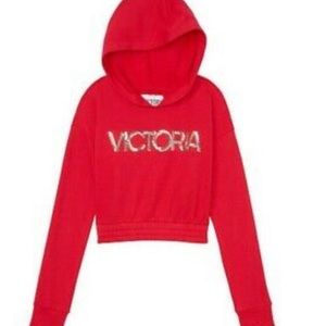 Victoria secret  cropped hoodie